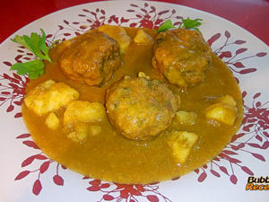 Albondigas de bacalao y espinacas